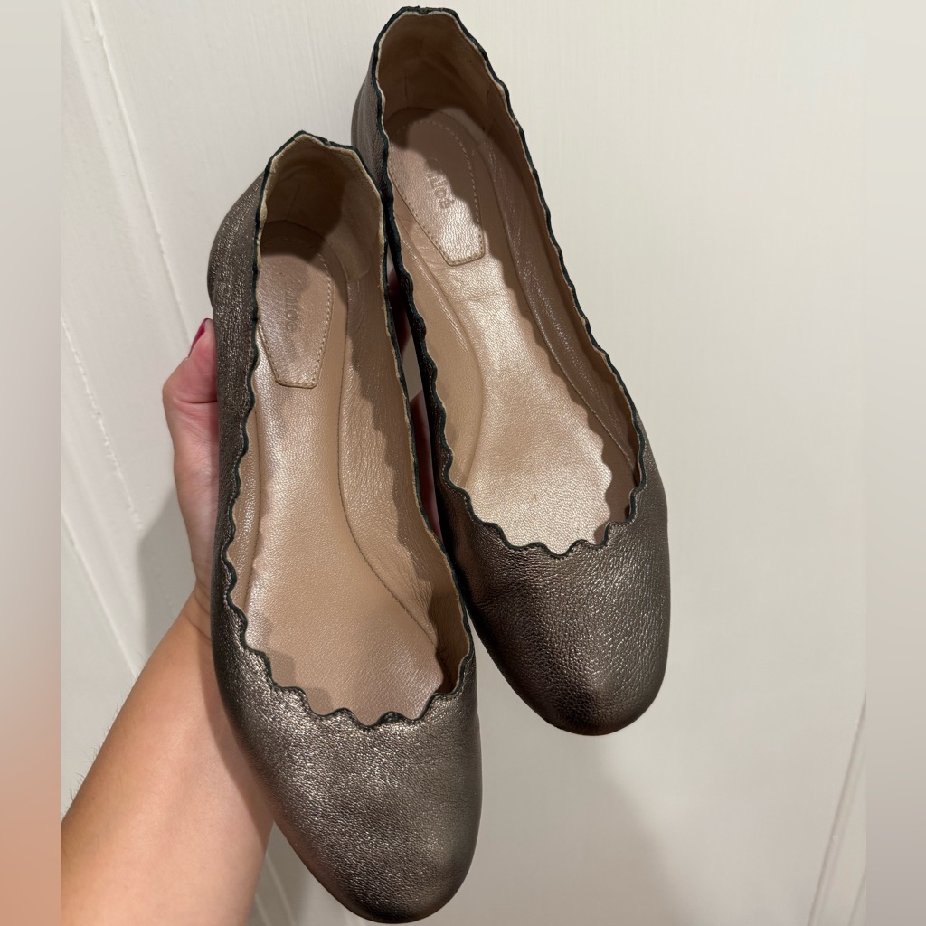 Chloe Bronze Flats